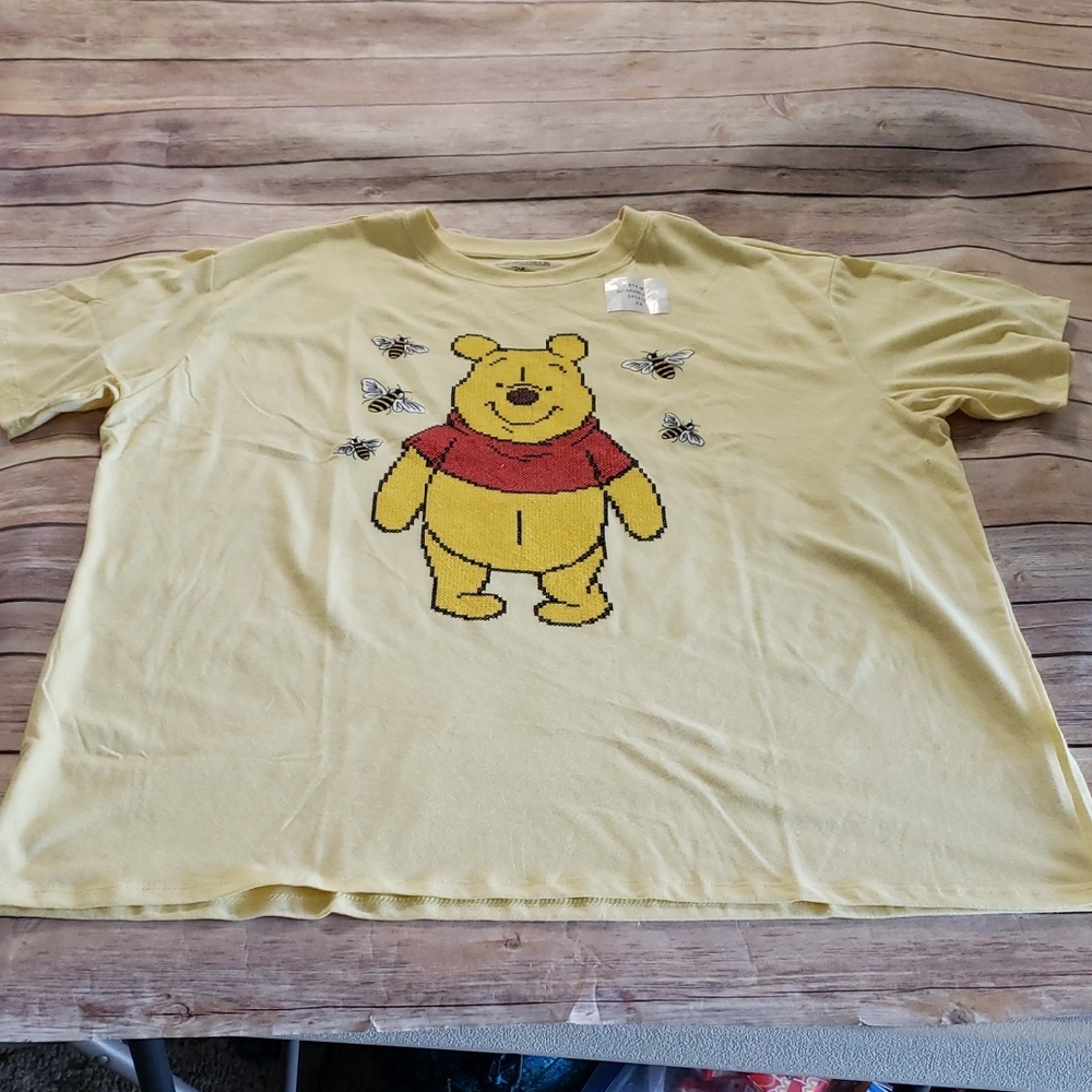 Disney Winnie The POOH Embroidered Tee Shirt 2XL New